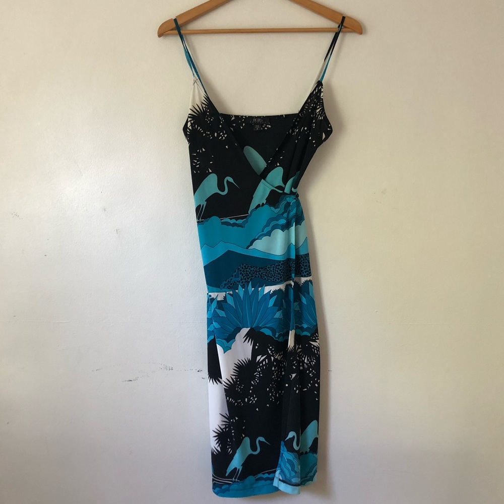 70’s inspired BCBG wrap dress